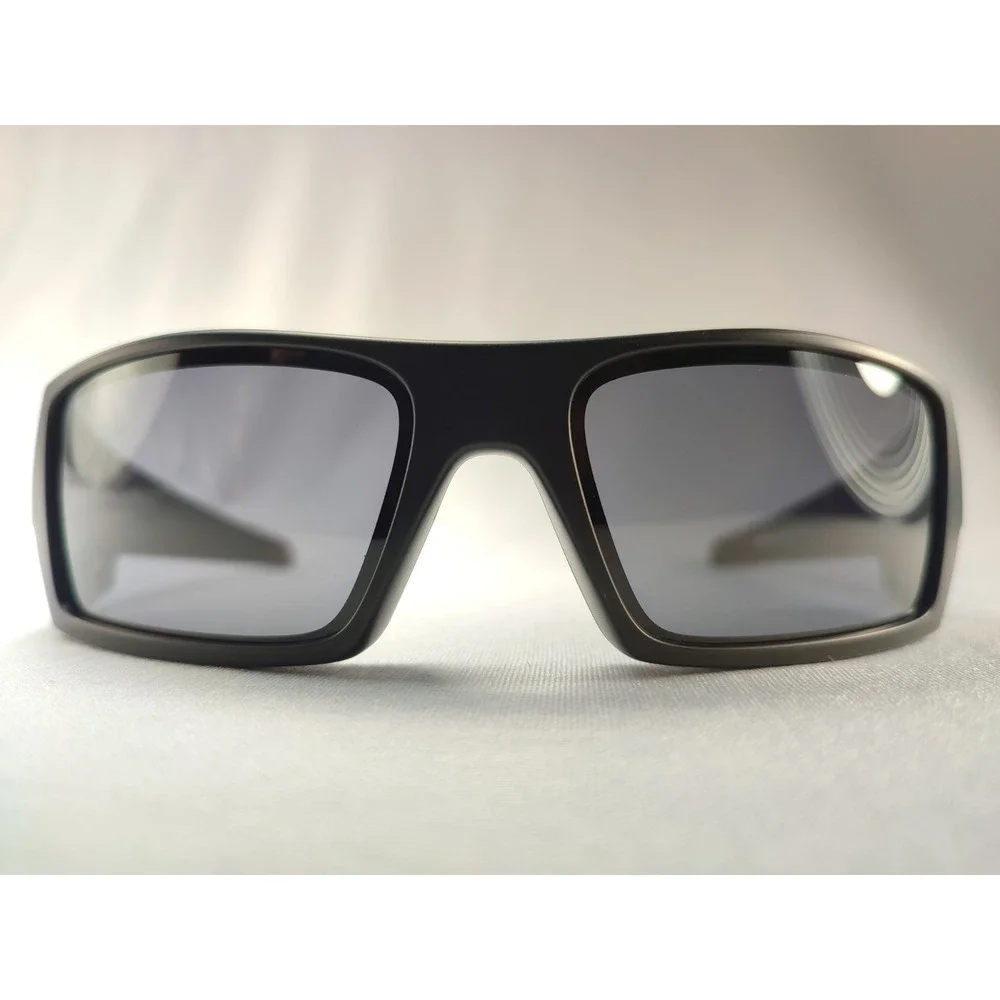Oakley Gascan OO9014-03-473 Matte Black Grey Sunglasses USA Made Mens Wrap